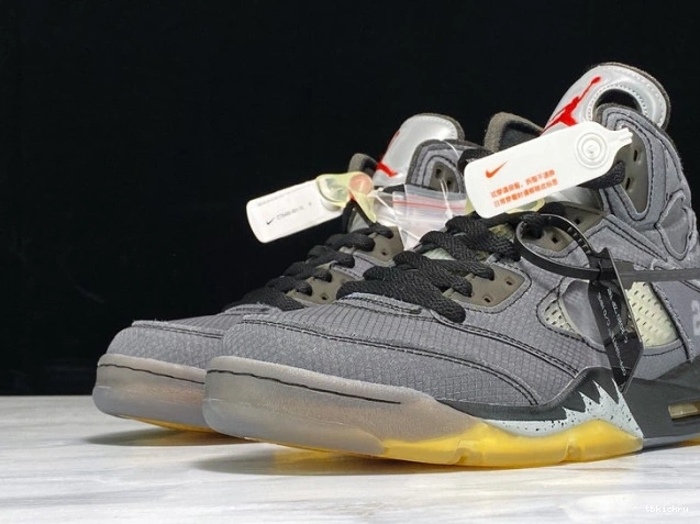 Cheap TBkick 5 Jordan x CT8480-001 Air Off-White Black 0729